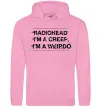 Жіноча толстовка (худі) Radiohead Creep Рожевий фото