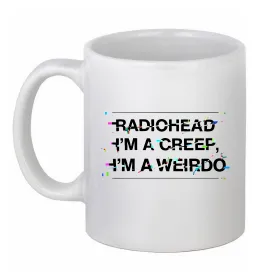 Чашка керамічна Radiohead Creep Білий фото