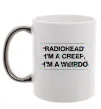 Чашка с цветной ручкой Radiohead Creep Серебро фото