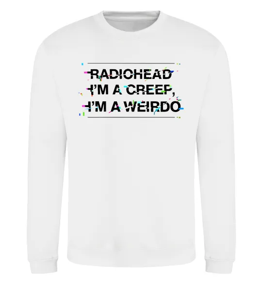 Свитшот Radiohead Creep Белый фото