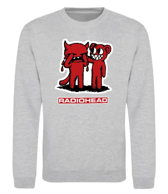 Світшот Radiohead amnesiac Сірий меланж фото