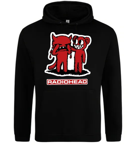 Мужская толстовка (худи) Radiohead amnesiac Черный фото
