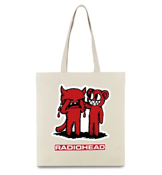 Эко-сумка Radiohead amnesiac Бежевый фото