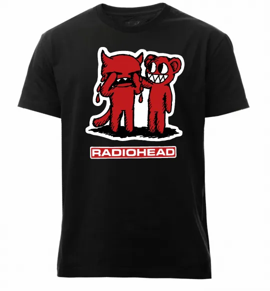 Мужская премиум футболка Radiohead amnesiac Черный фото