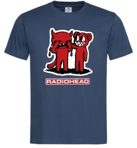 Мужская футболка Radiohead amnesiac Темно-синий фото