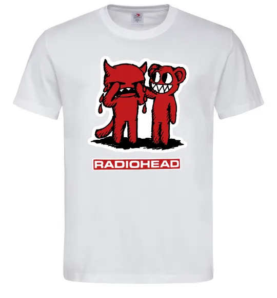 Мужская футболка Radiohead amnesiac Белый фото