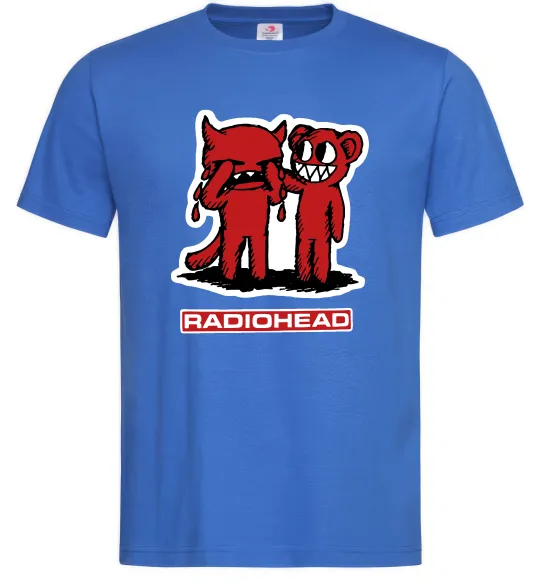 Мужская футболка Radiohead amnesiac Ярко-синий фото