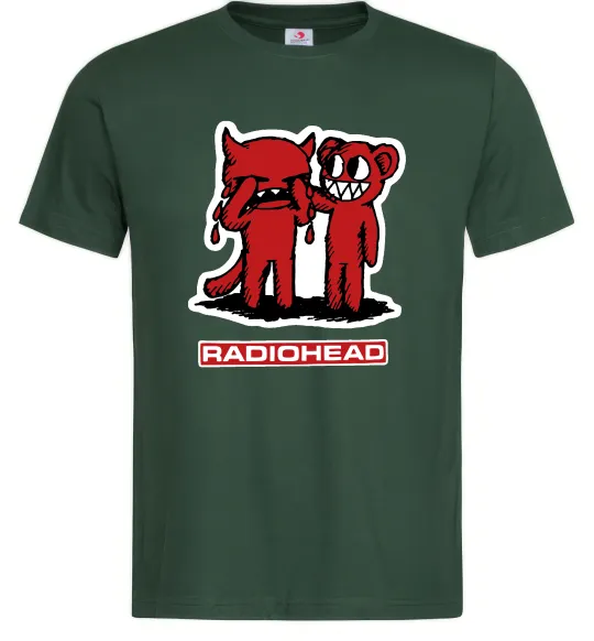 Мужская футболка Radiohead amnesiac Темно-зеленый фото