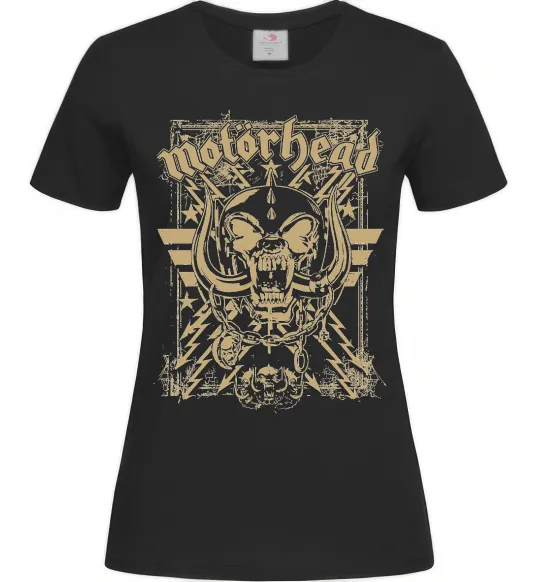 Жіноча футболка Motorhead Чорний фото