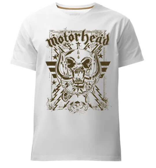 Мужская премиум футболка Motorhead Белый фото