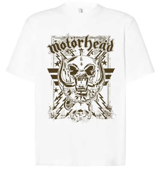 Футболка Оверсайз Motorhead Білий фото