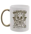 Чашка з кольоровою ручкою Motorhead Золото фото