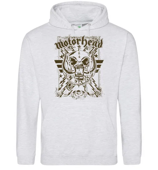 Женская толстовка (худи) Motorhead Серый меланж фото