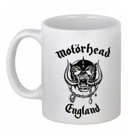 Чашка керамічна Motorhead England Білий фото