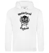 Мужская толстовка (худи) Motorhead England Белый фото