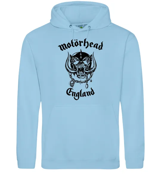 Чоловіча толстовка (худі) Motorhead England Блакитний фото