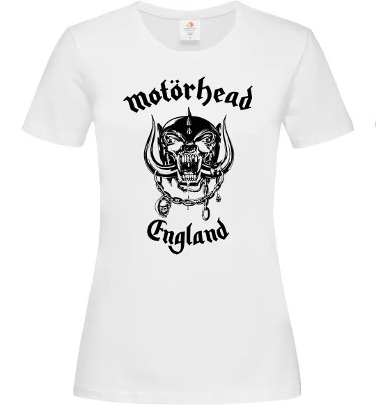 Жіноча футболка Motorhead England Білий фото