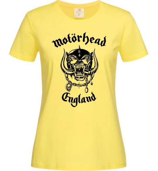 Жіноча футболка Motorhead England Лимонний фото