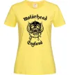 Жіноча футболка Motorhead England Лимонний фото