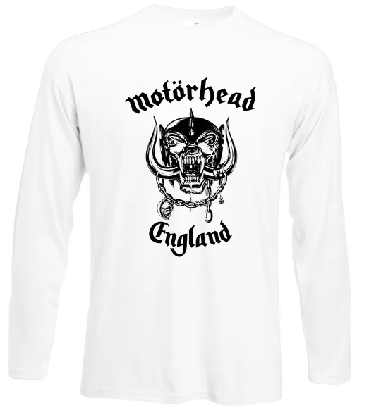Лонгслів Motorhead England Білий фото