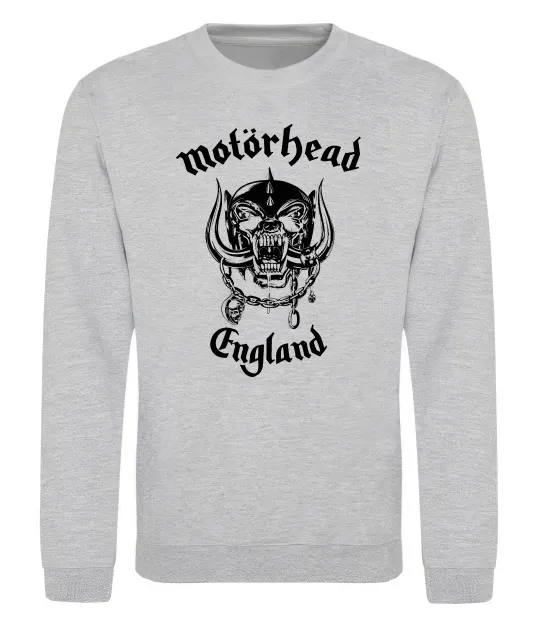 Свитшот Motorhead England Серый меланж фото