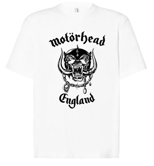 Футболка Оверсайз Motorhead England Белый фото