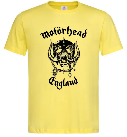 Мужская футболка Motorhead England Лимонный фото