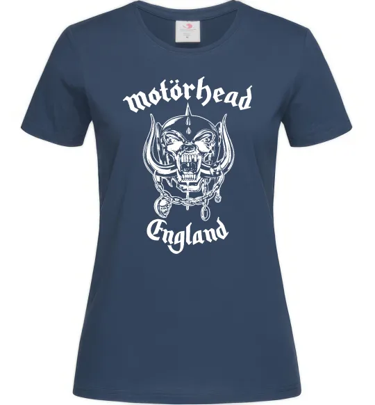 Жіноча футболка Motorhead England Темно-синій фото