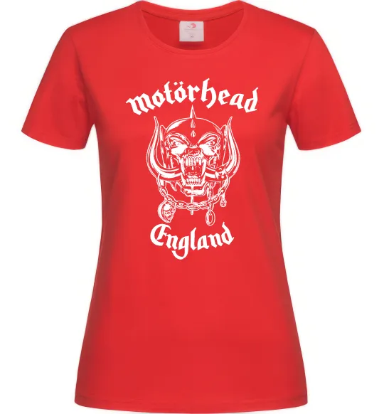 Жіноча футболка Motorhead England Червоний фото