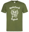 Мужская футболка Motorhead England Оливковый фото