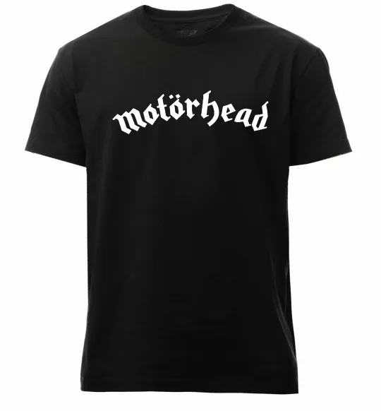 Чоловіча преміум футболка Motorhead logo Чорний фото