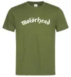 Чоловіча футболка Motorhead logo Оливковий фото