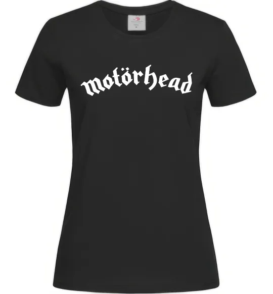 Жіноча футболка Motorhead logo Чорний фото