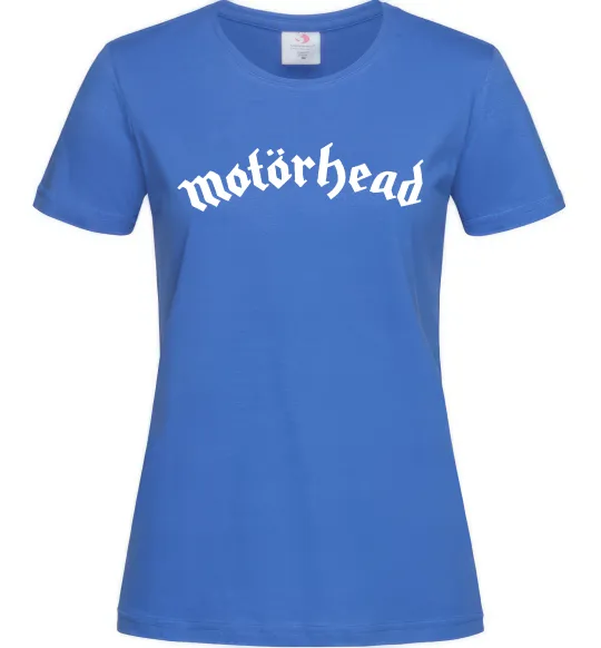 Жіноча футболка Motorhead logo Яскраво-синій фото