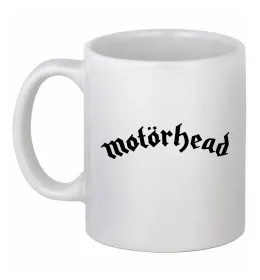 Чашка керамічна Motorhead logo Білий фото