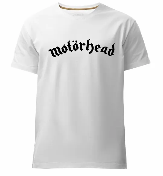 Чоловіча преміум футболка Motorhead logo Білий фото