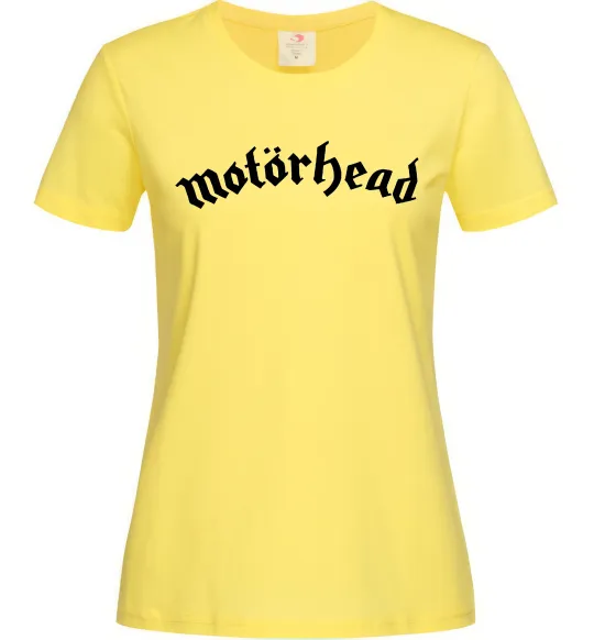 Жіноча футболка Motorhead logo Лимонний фото