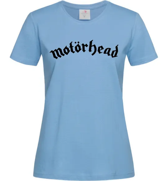 Жіноча футболка Motorhead logo Блакитний фото