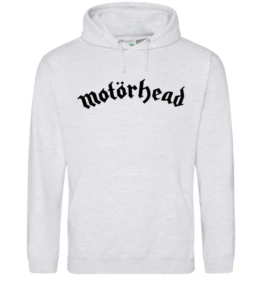 Мужская толстовка (худи) Motorhead logo Серый меланж фото