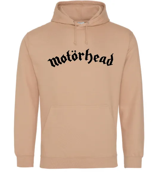 Женская толстовка (худи) Motorhead logo Песочный фото