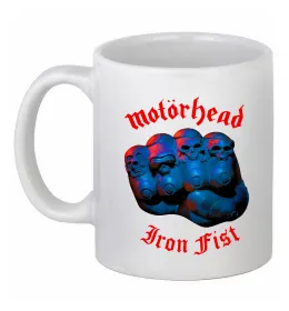 Чашка керамічна Motorhead Iron fist Білий фото