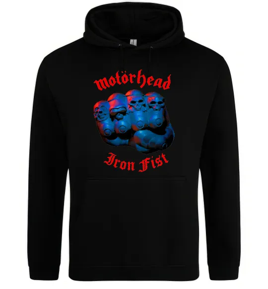 Женская толстовка (худи) Motorhead Iron fist Черный фото