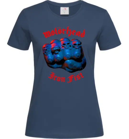 Женская футболка Motorhead Iron fist Темно-синий фото