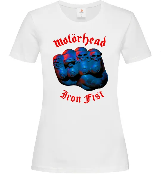 Женская футболка Motorhead Iron fist Белый фото