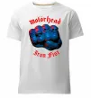 Мужская премиум футболка Motorhead Iron fist Белый фото