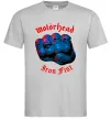 Чоловіча футболка Motorhead Iron fist Сірий фото