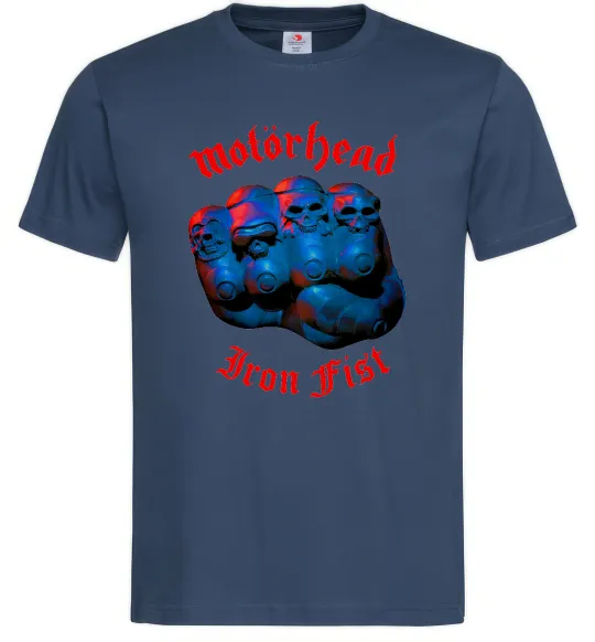 Чоловіча футболка Motorhead Iron fist Темно-синій фото