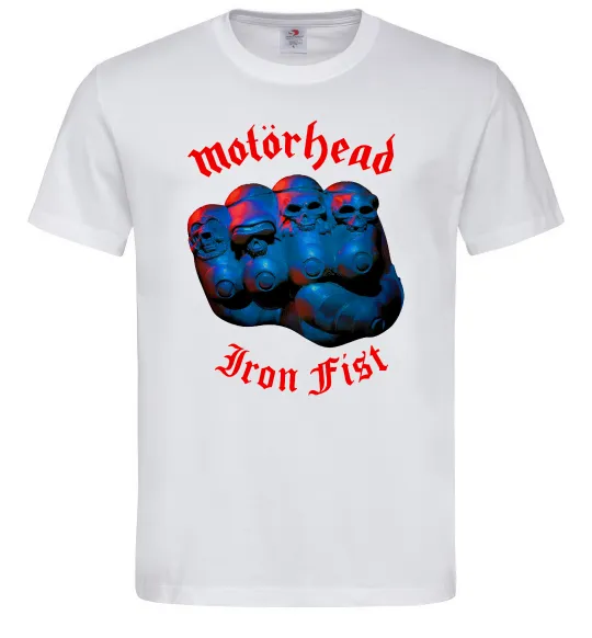 Чоловіча футболка Motorhead Iron fist Білий фото