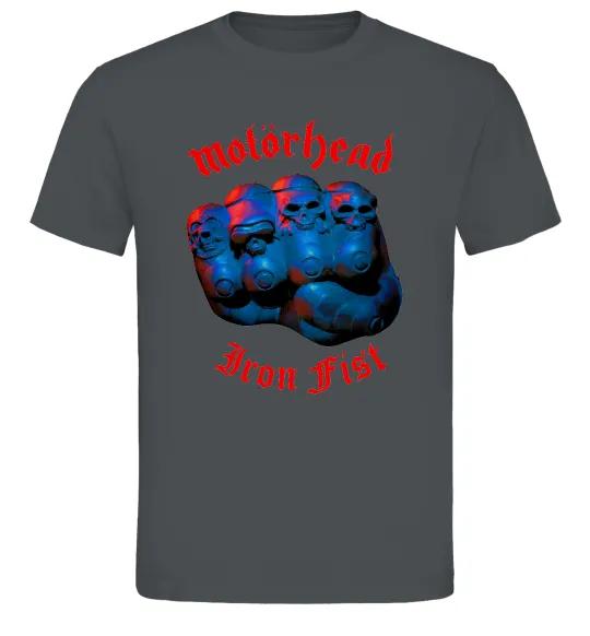 Чоловіча футболка Motorhead Iron fist Графіт фото