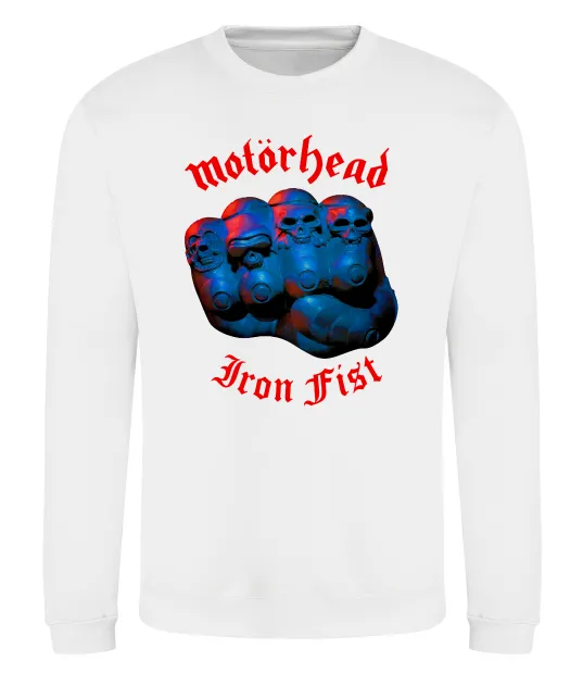 Світшот Motorhead Iron fist Білий фото